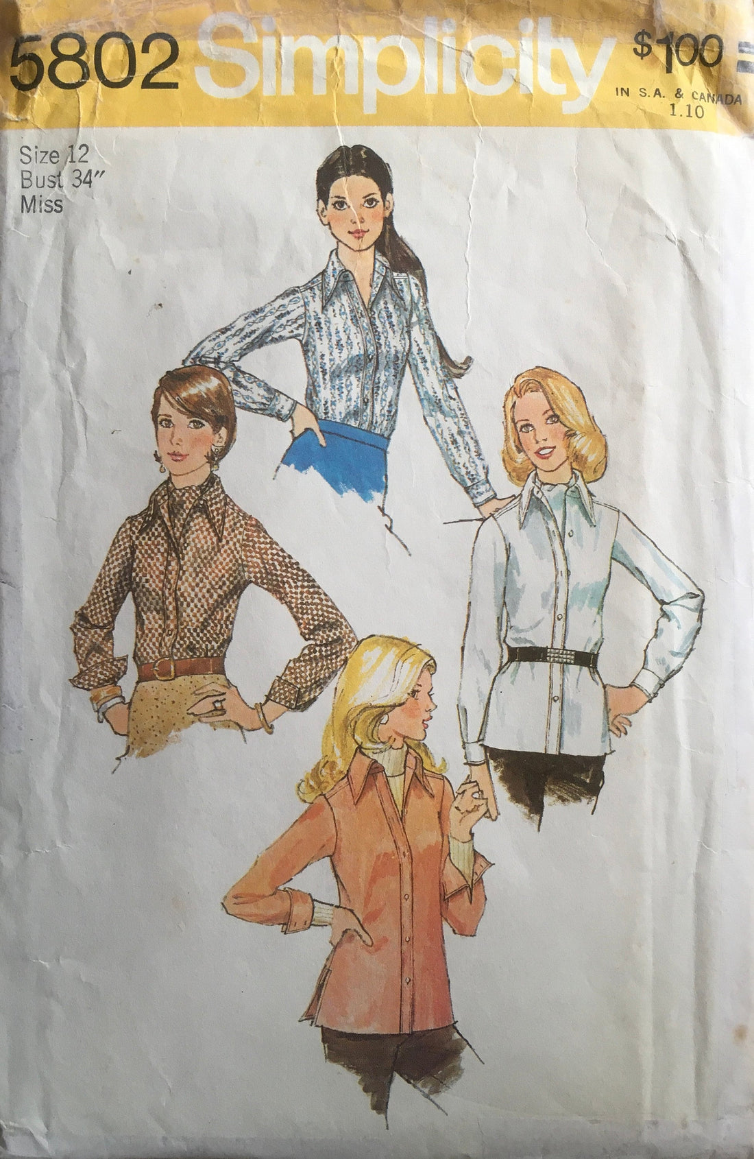 Simplicity 5802 Sewing Pattern (Vintage) CUT