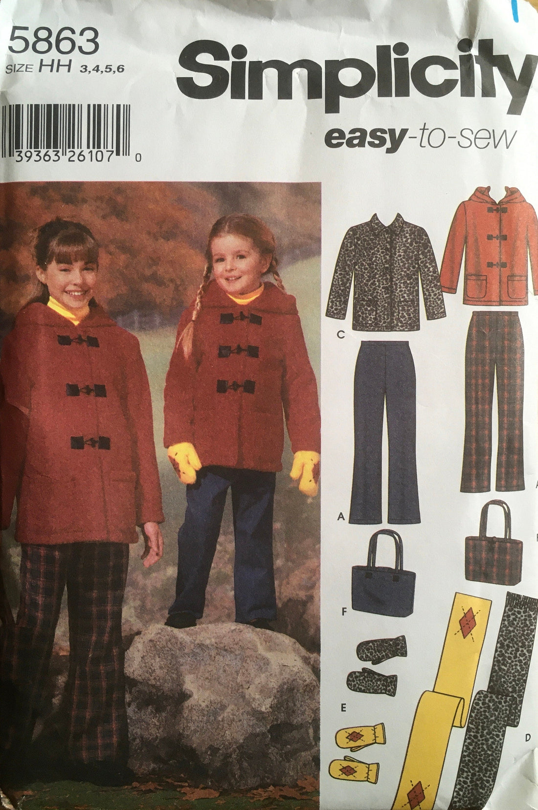 Simplicity 5863 Sewing Pattern (Vintage) UNCUT
