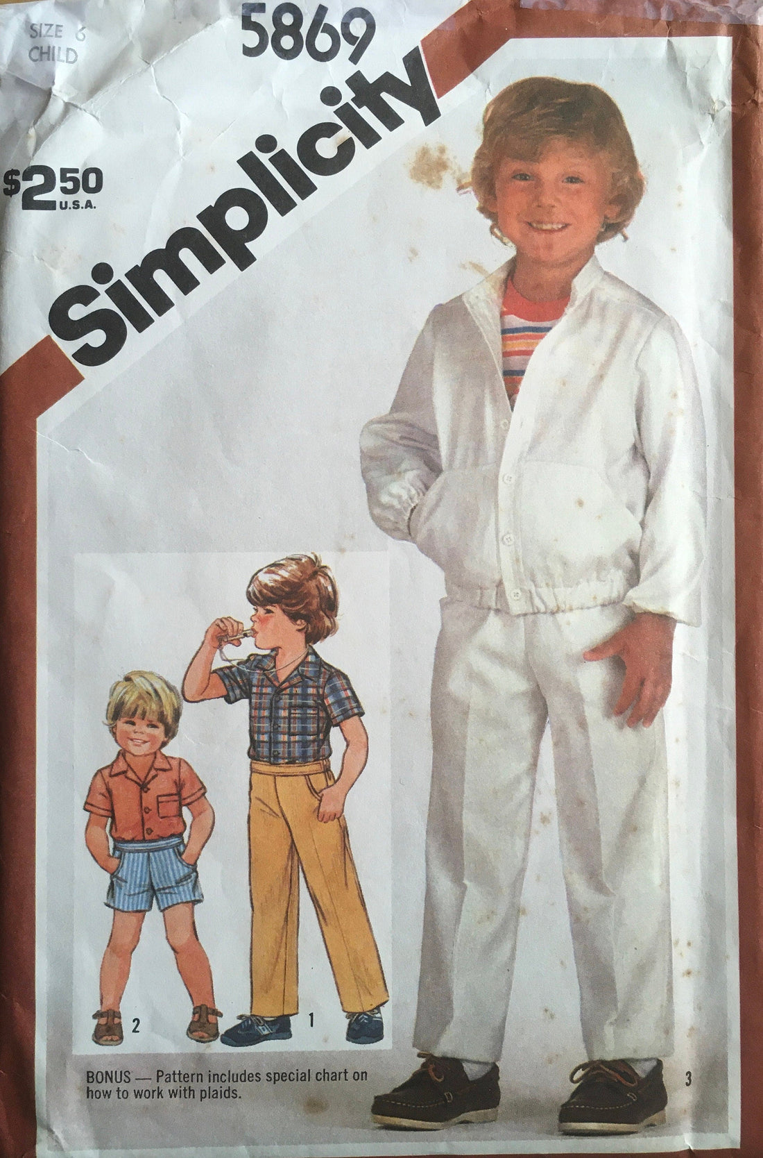 Simplicity 5869 Sewing Pattern (Vintage) CUT
