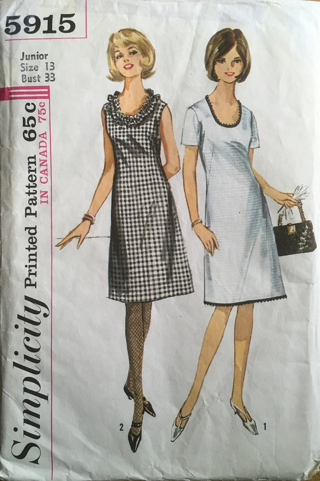 Simplicity 5915 Sewing Pattern (Vintage) UNCUT