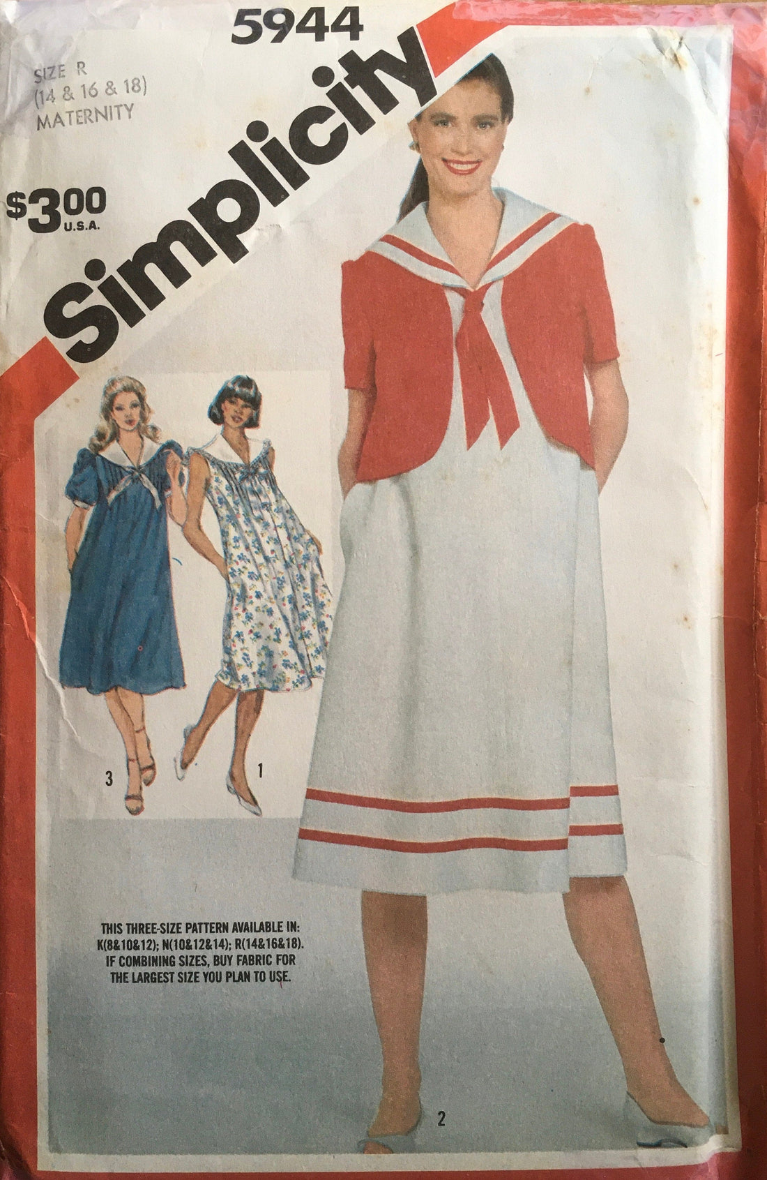 Simplicity 5944 Sewing Pattern (Vintage) UNCUT