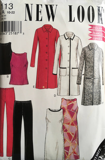 New Look 6113 Sewing Pattern (Vintage) UNCUT