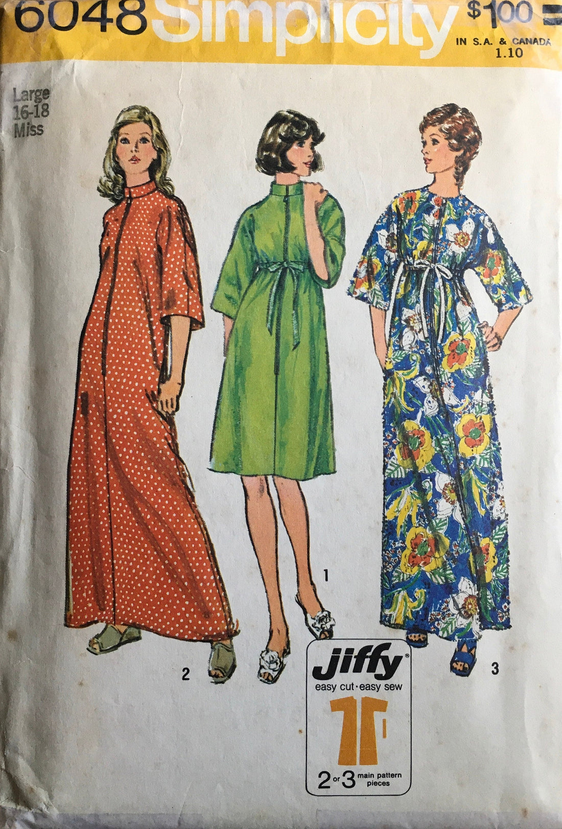 Simplicity 6048 Sewing Pattern (Vintage) CUT