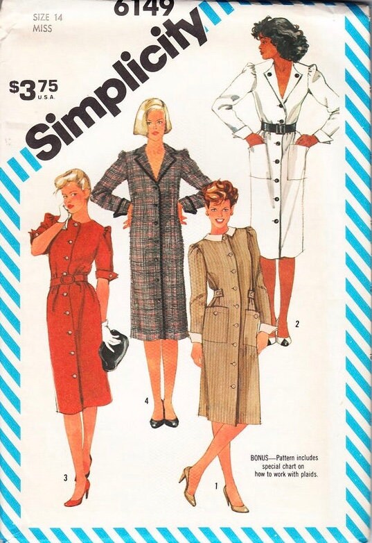 Simplicity 6149 Sewing Pattern (Vintage) UNCUT