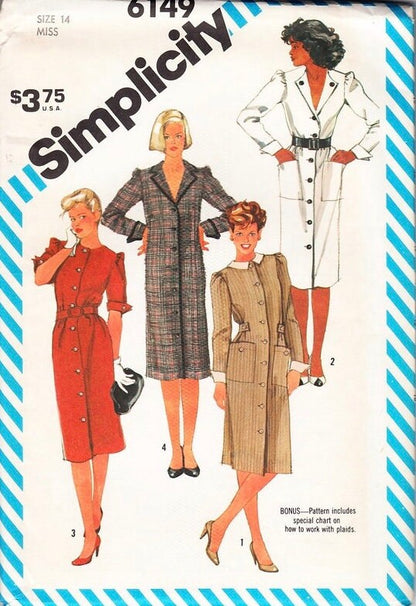 Simplicity 6149 Sewing Pattern (Vintage) UNCUT
