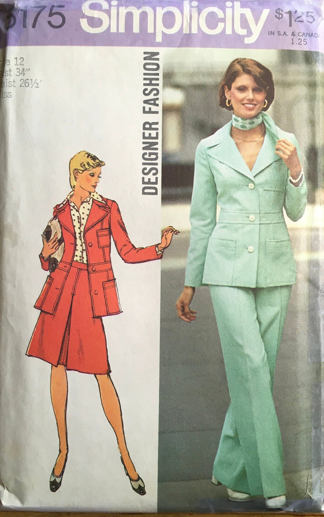Simplicity 6175 Sewing Pattern (Vintage) UNCUT