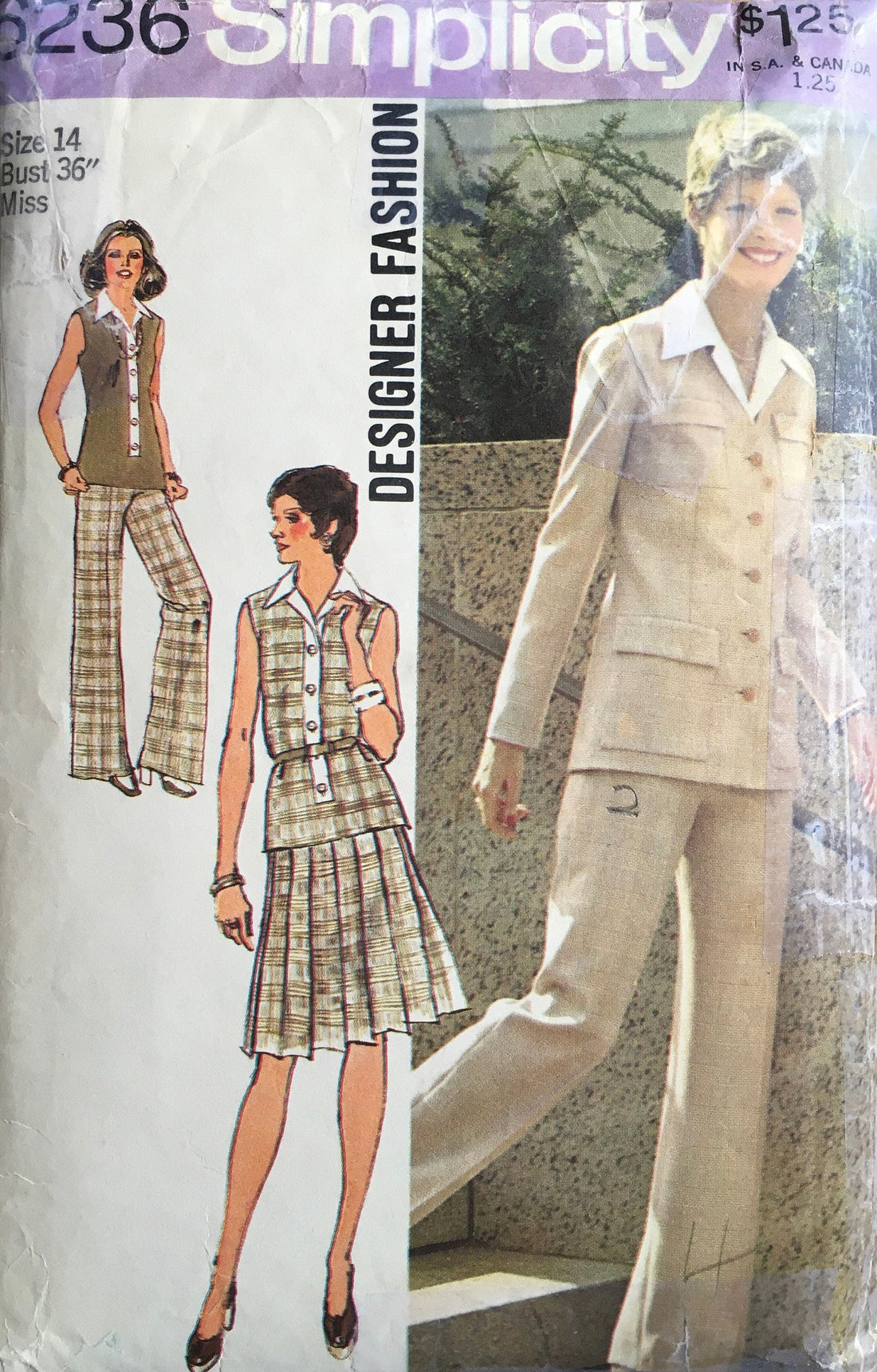 Simplicity 6236 Sewing Pattern (Vintage) CUT