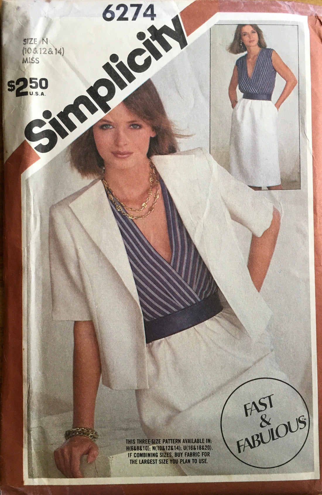 Simplicity 6274 Sewing Pattern (Vintage) UNCUT