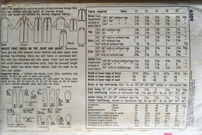 Simplicity 6309 Sewing Pattern (Vintage) CUT