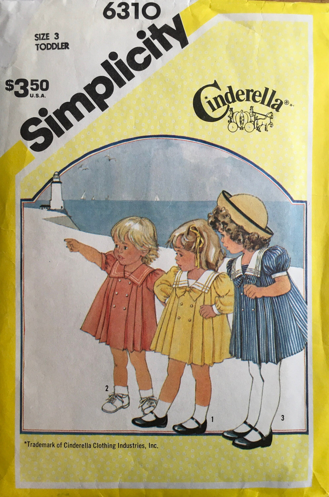 Simplicity 6310 Sewing Pattern (Vintage) CUT