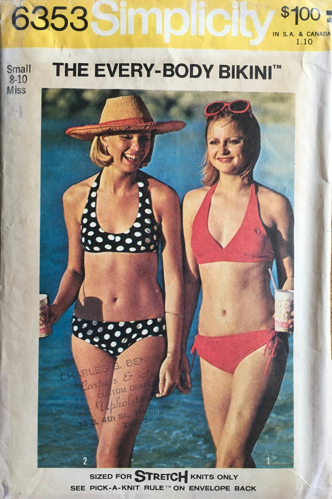 Simplicity 6353 Sewing Pattern (Vintage) CUT