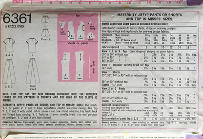 Simplicity 6361 Sewing Pattern (Vintage) UNCUT