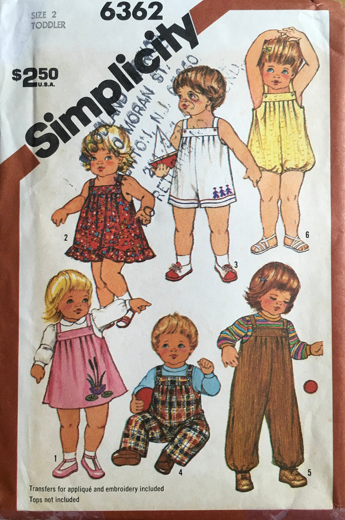 Simplicity 6362 Sewing Pattern (Vintage) UNCUT/CUT