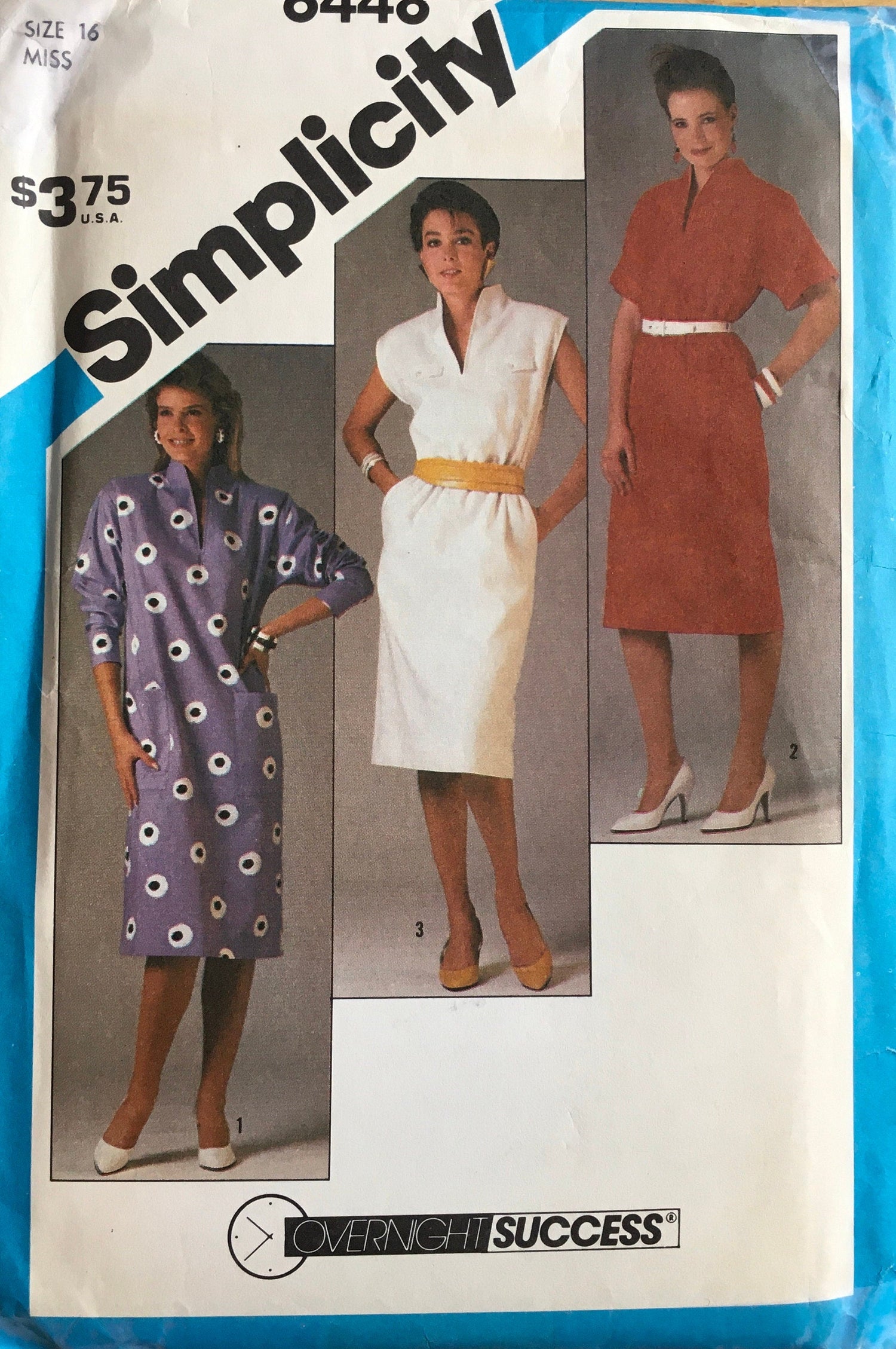 Simplicity 6448 Sewing Pattern (Vintage) UNCUT