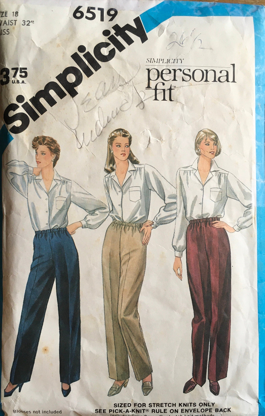 Simplicity 6519 Sewing Pattern (Vintage) CUT