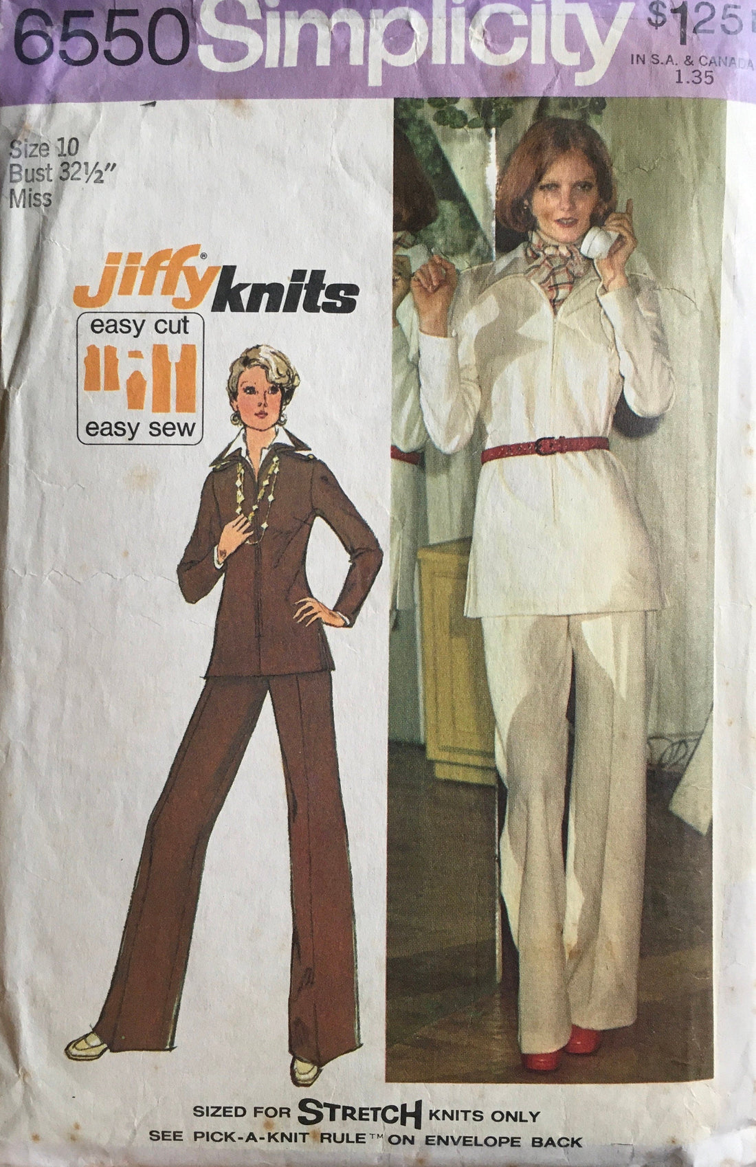 Simplicity 6550 Sewing Pattern (Vintage) CUT