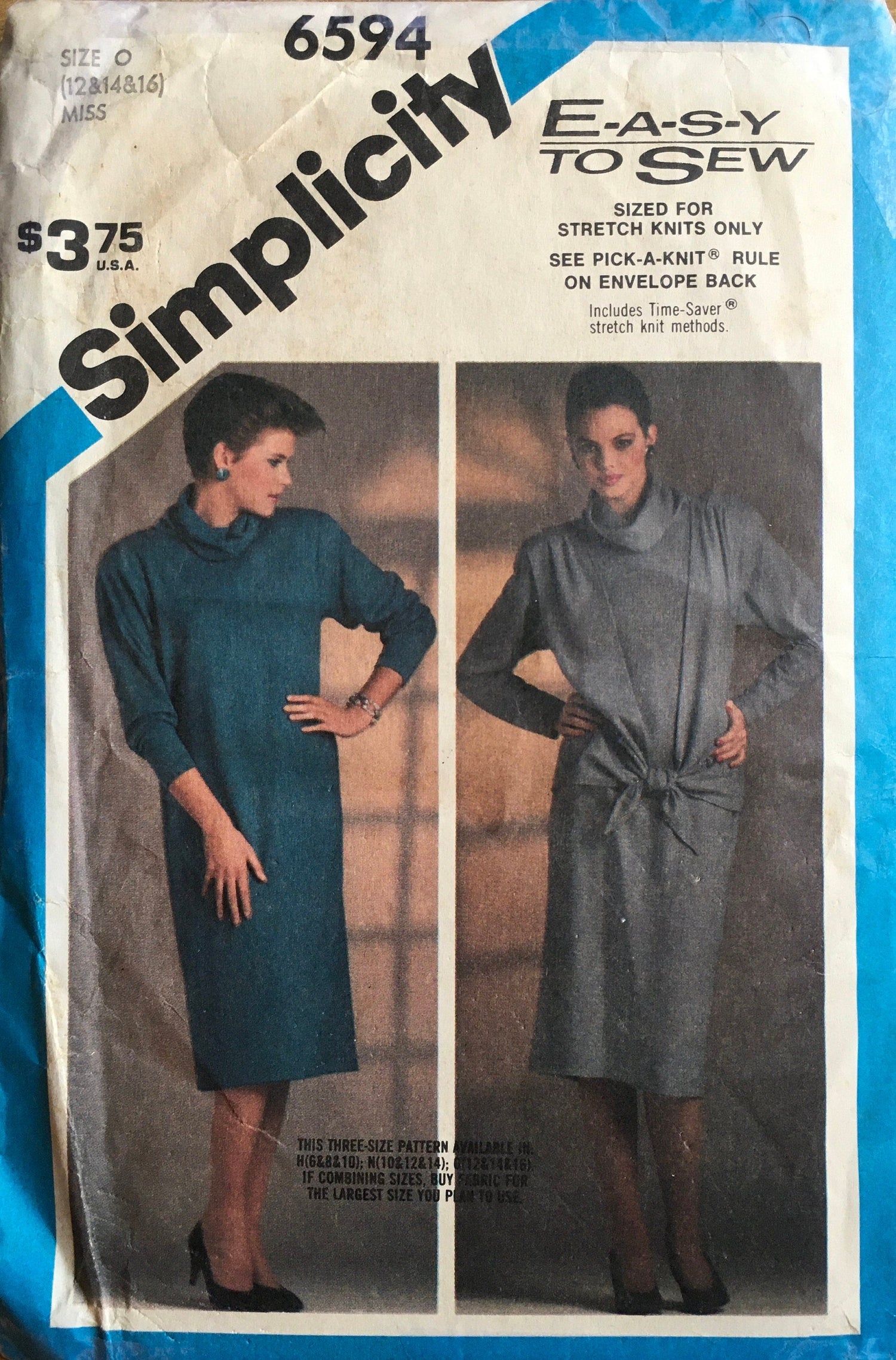 Simplicity 6594 Sewing Pattern (Vintage) UNCUT