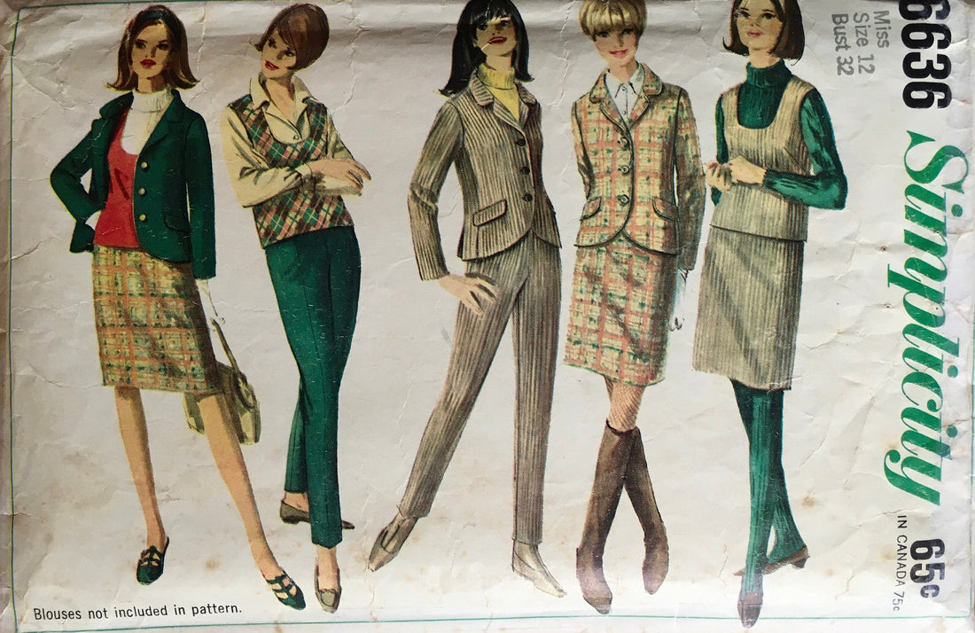 Simplicity 6636 Sewing Pattern (Vintage) CUT