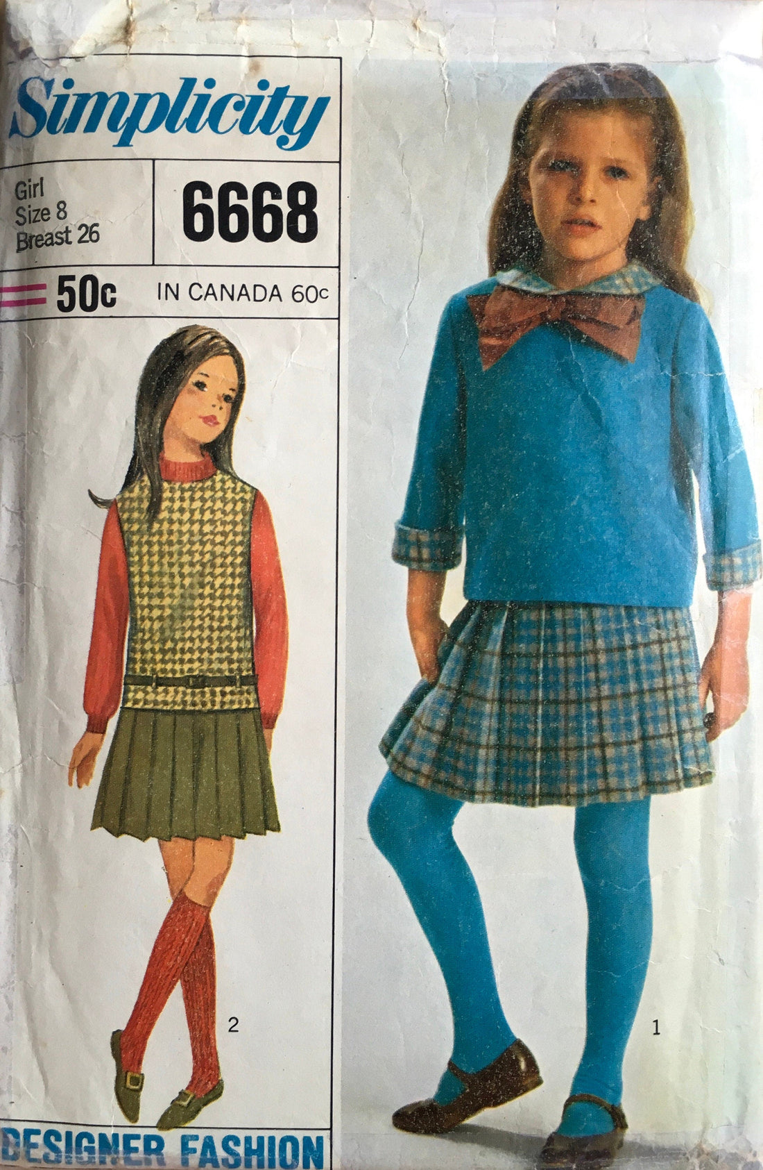 Simplicity 6668 Sewing Pattern (Vintage) CUT