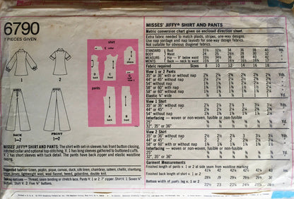 Simplicity 6790 Sewing Pattern (Vintage) CUT