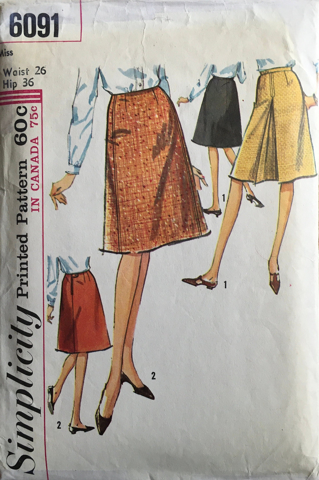 Simplicity 6091 Sewing Pattern (Vintage) CUT