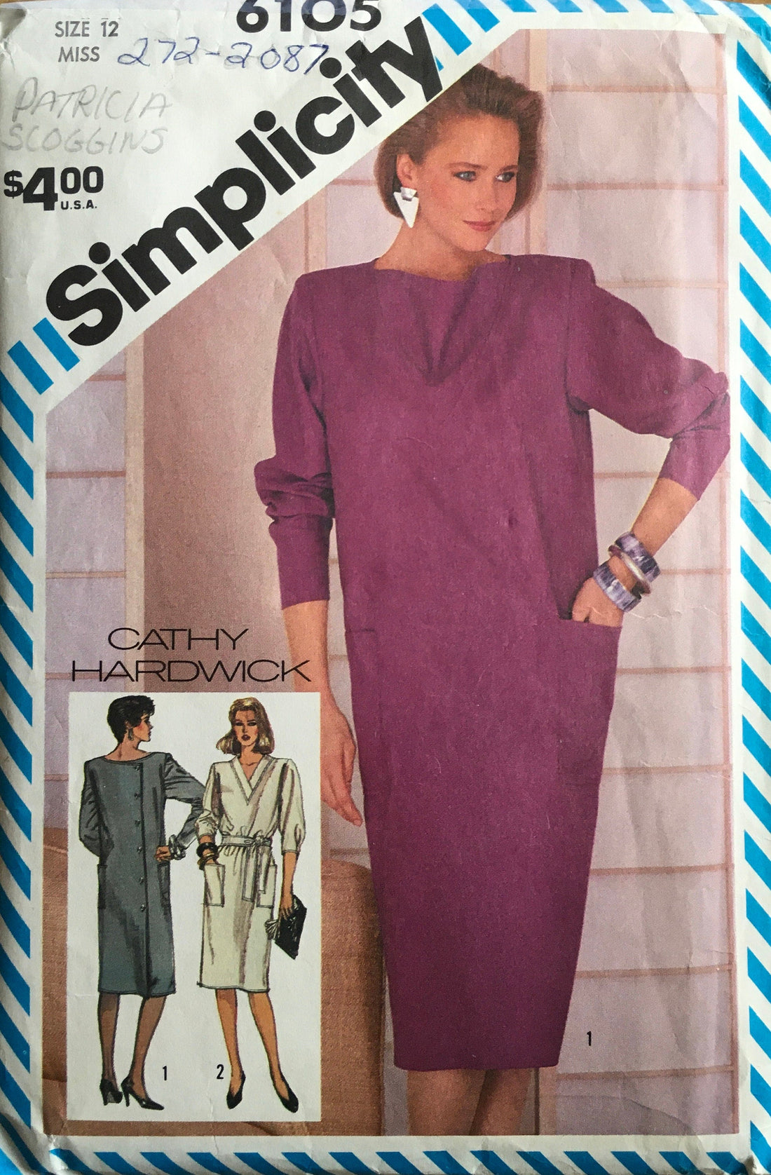 Simplicity 6105 Sewing Pattern (Vintage) CUT