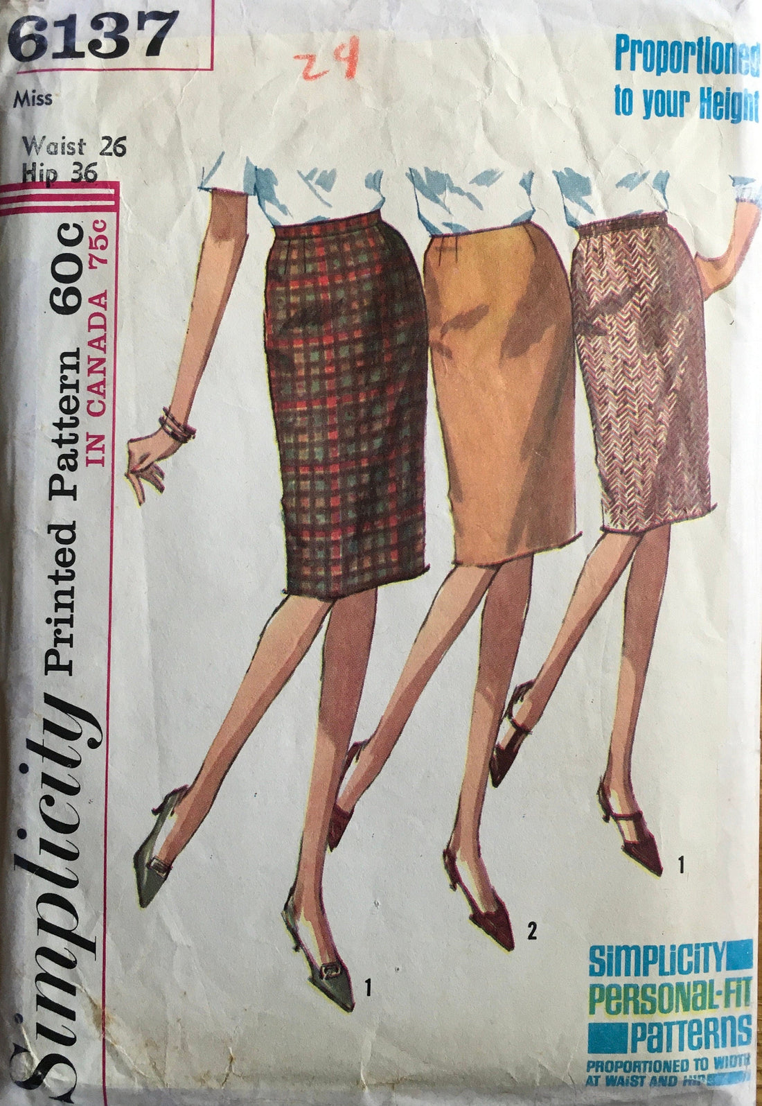 Simplicity 6137 Sewing Pattern (Vintage) CUT