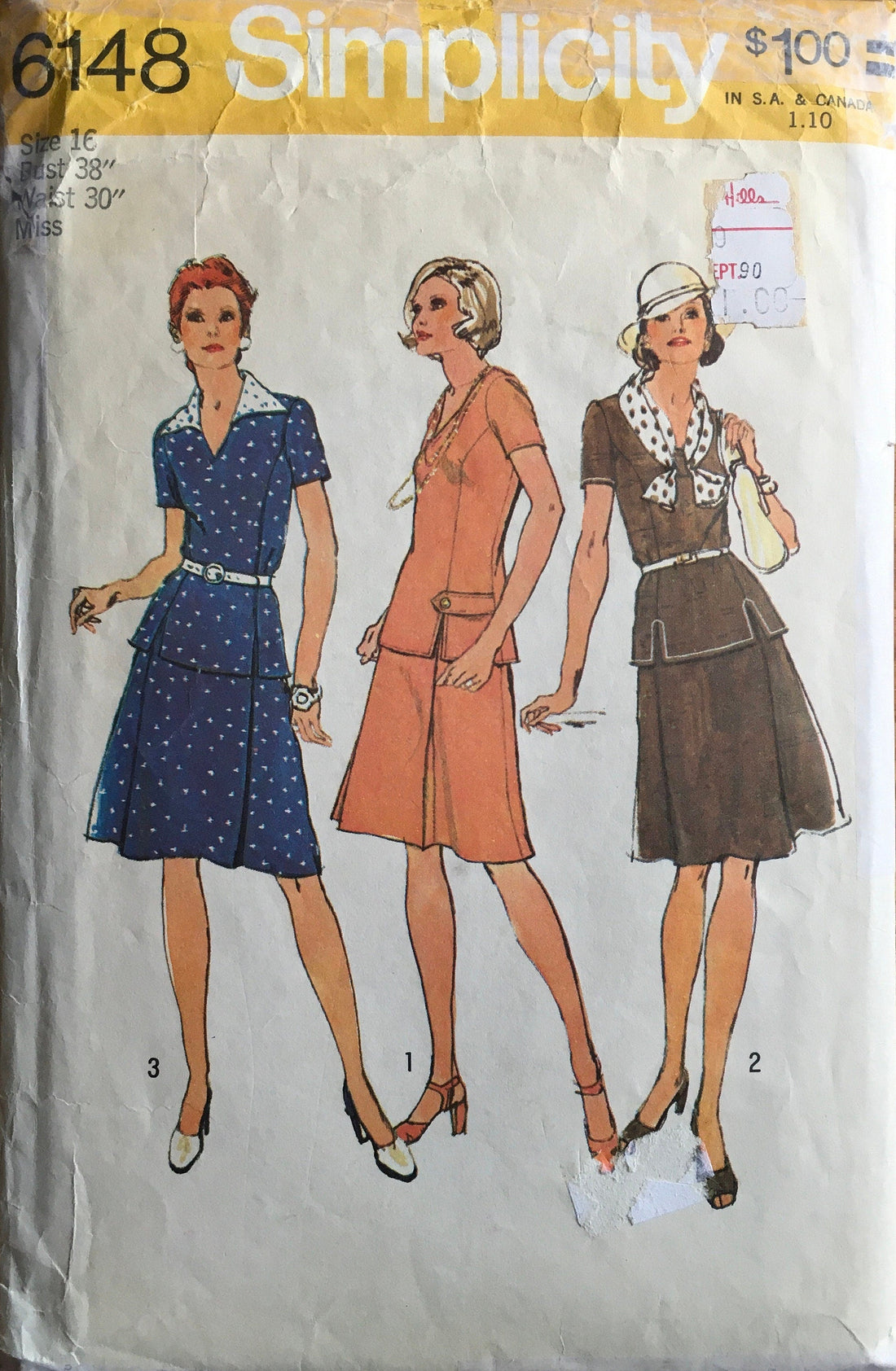 Simplicity 6148 Sewing Pattern (Vintage) CUT