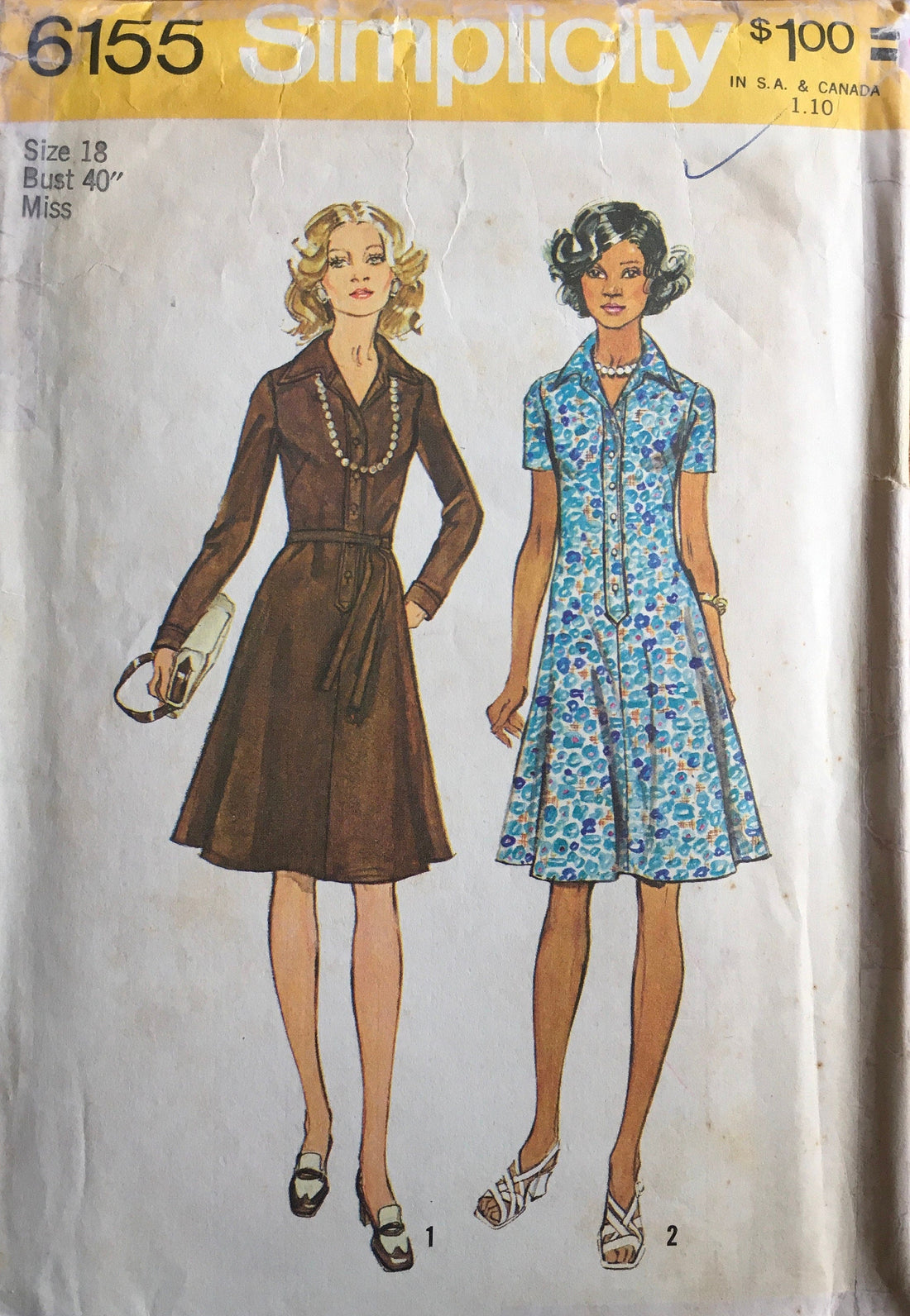 Simplicity 6155 Sewing Pattern (Vintage) UNCUT/CUT