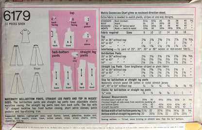 Simplicity 6179 Sewing Pattern (Vintage) UNCUT