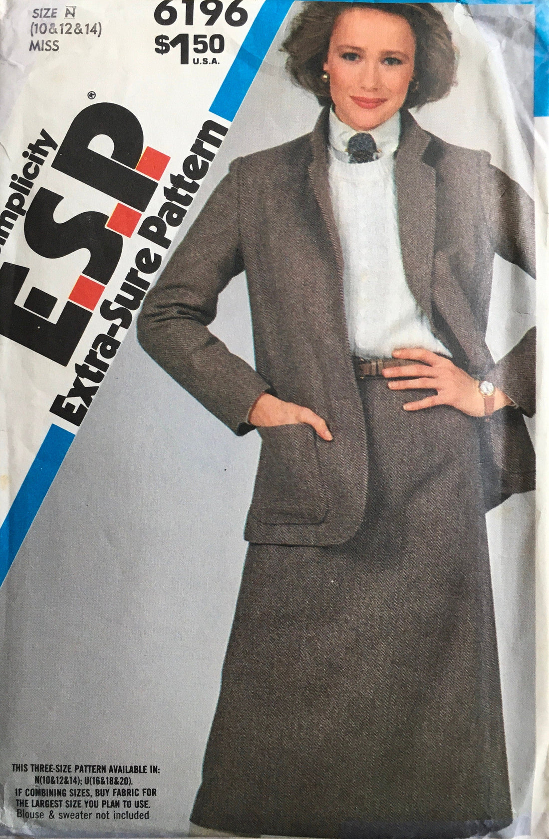 Simplicity 6196 Sewing Pattern (Vintage) CUT