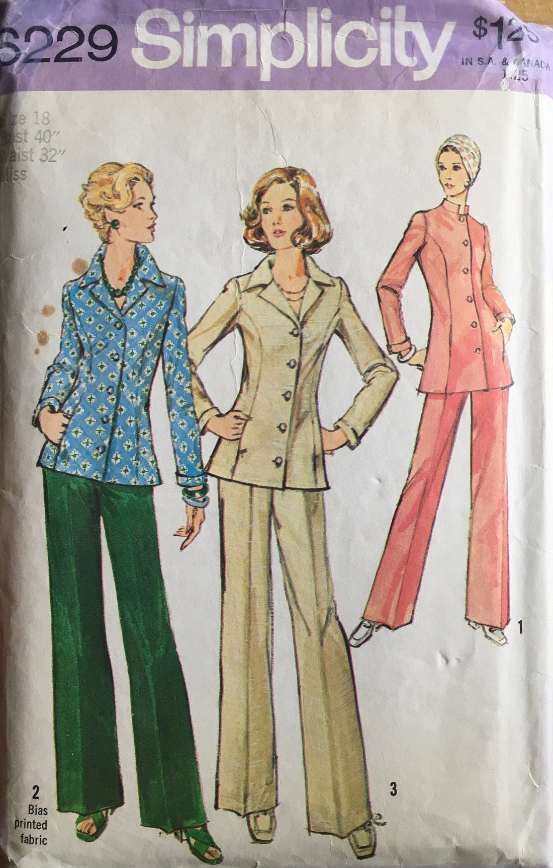 Simplicity 6229 Sewing Pattern (Vintage) CUT