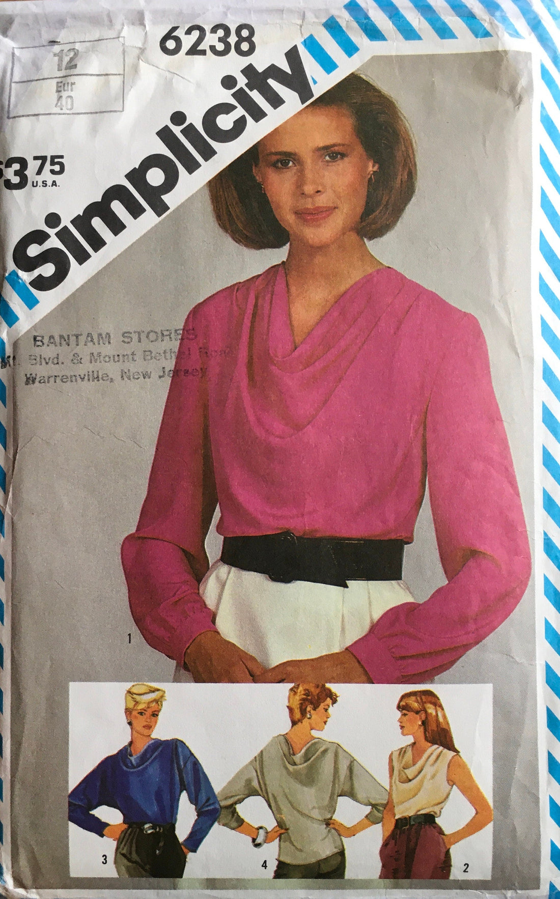 Simplicity 6238 Sewing Pattern (Vintage) UNCUT/CUT