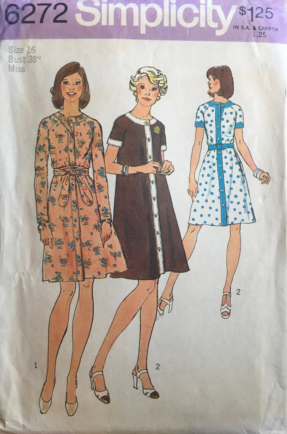 Simplicity 6272 Sewing Pattern (Vintage) UNCUT