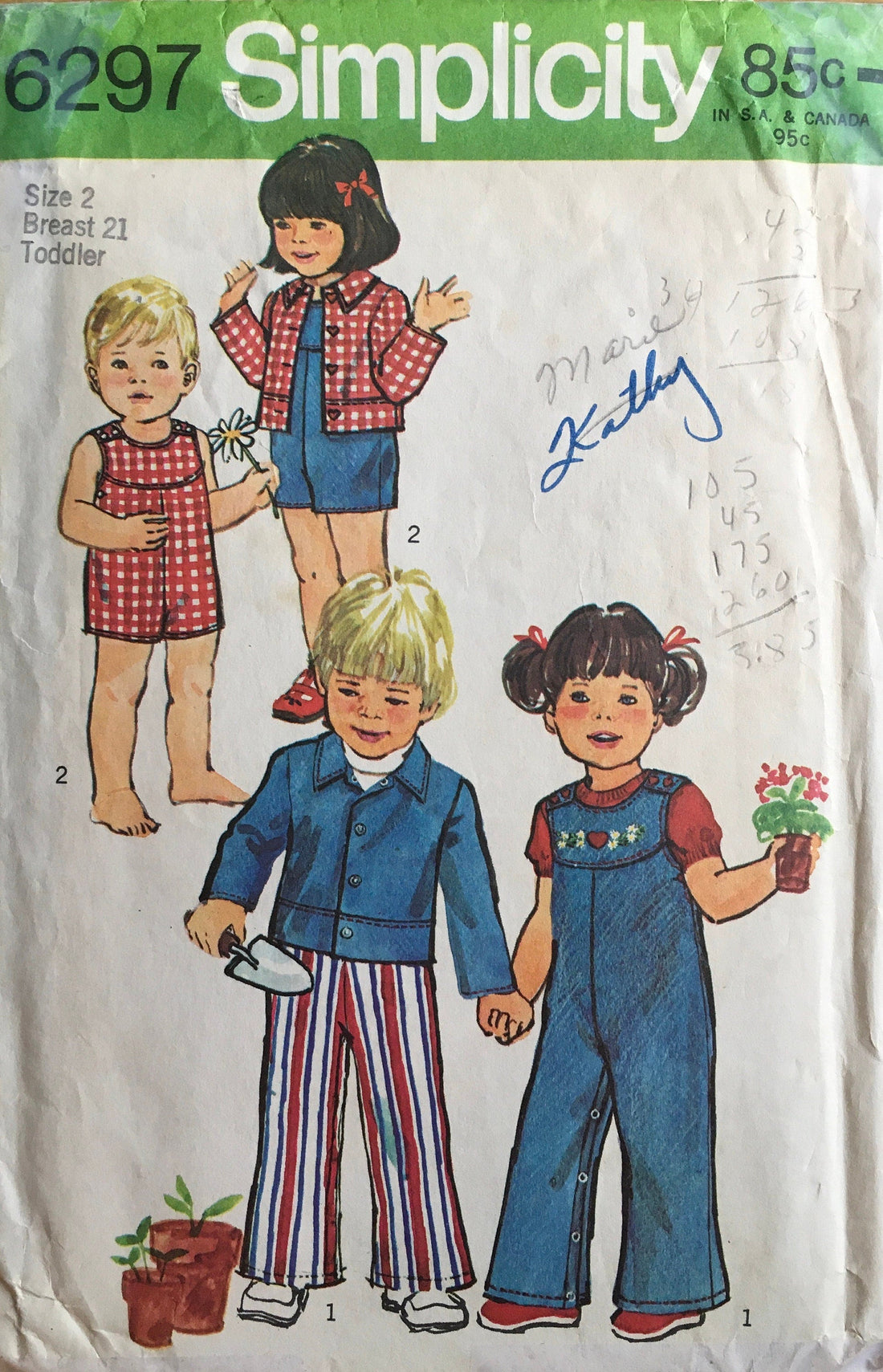 Simplicity 6297 Sewing Pattern (Vintage) CUT