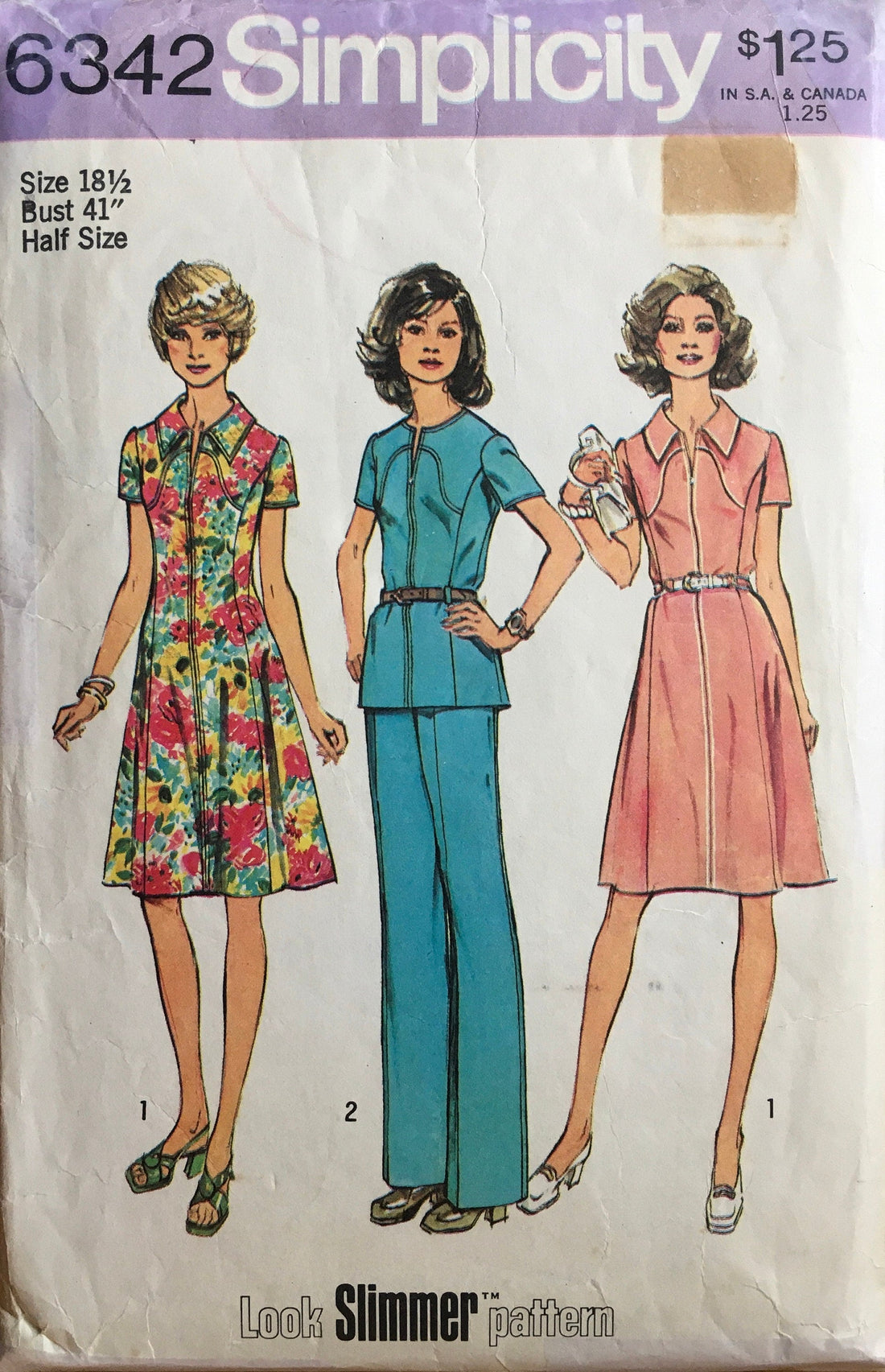 Simplicity 6342 Sewing Pattern (Vintage) CUT