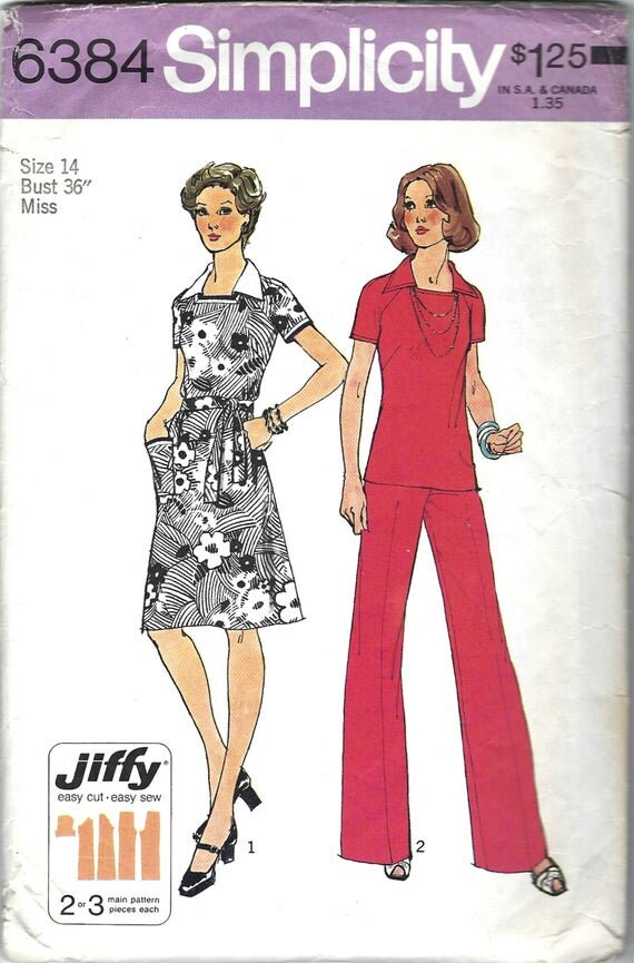 Simplicity 6384 Sewing Pattern (Vintage) UNCUT
