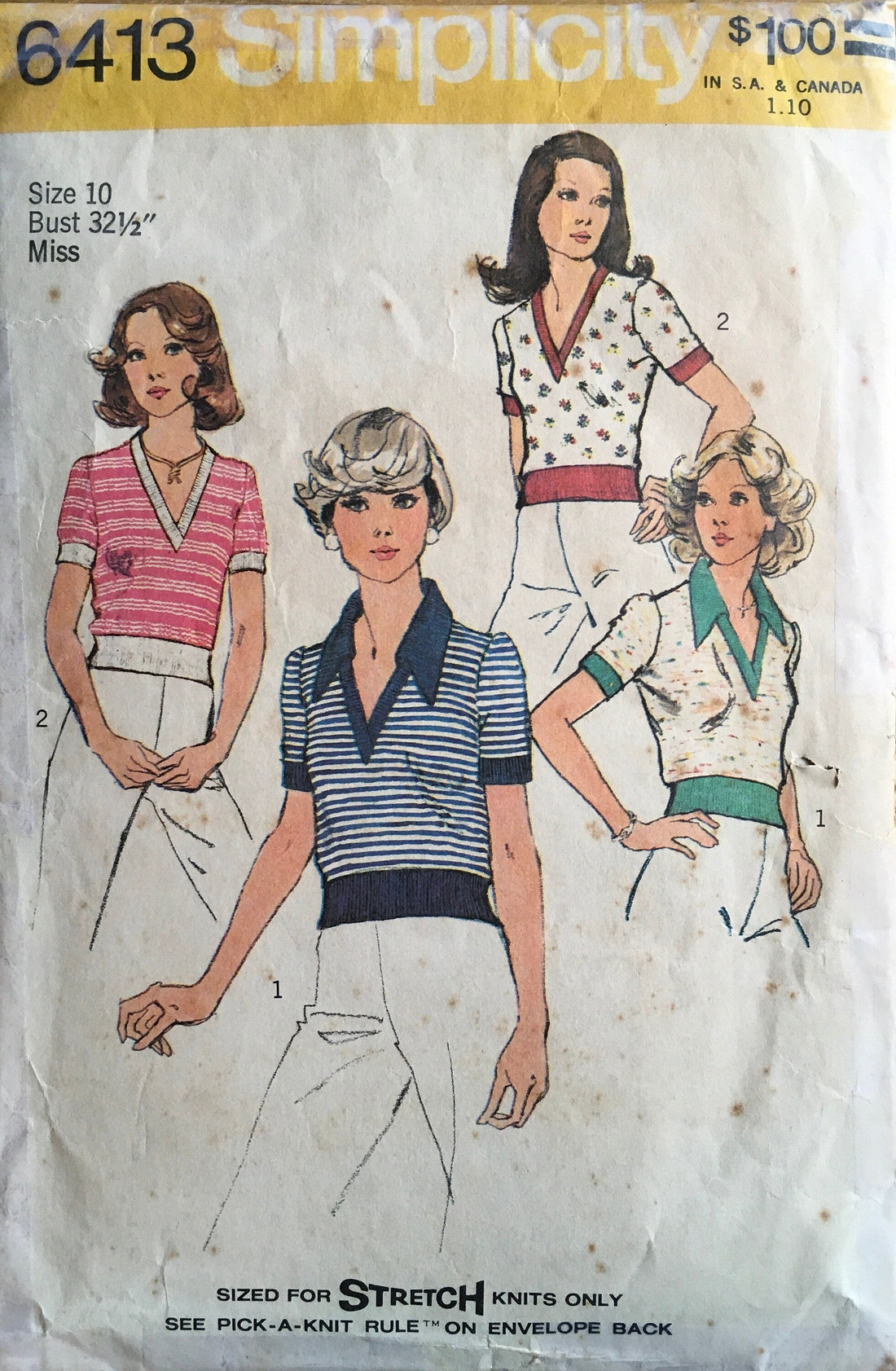 Simplicity 6413 Sewing Pattern (Vintage) CUT