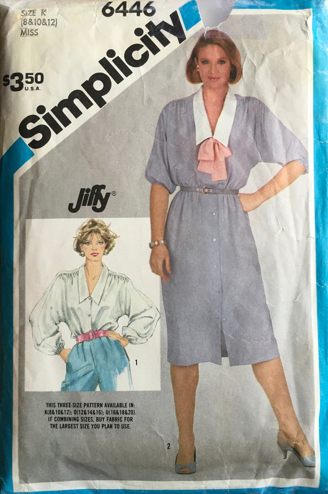 Simplicity 6446 Sewing Pattern (Vintage) CUT