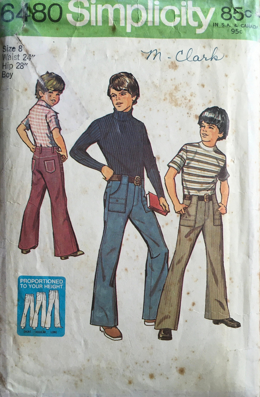 Simplicity 6480 Sewing Pattern (Vintage) CUT