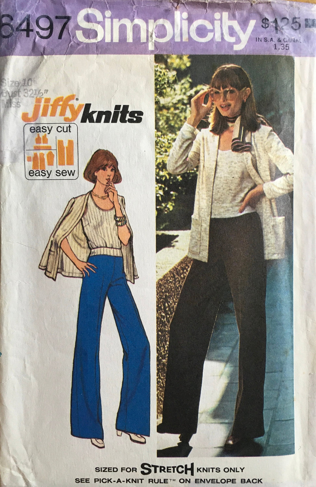 Simplicity 6497 Sewing Pattern (Vintage) CUT