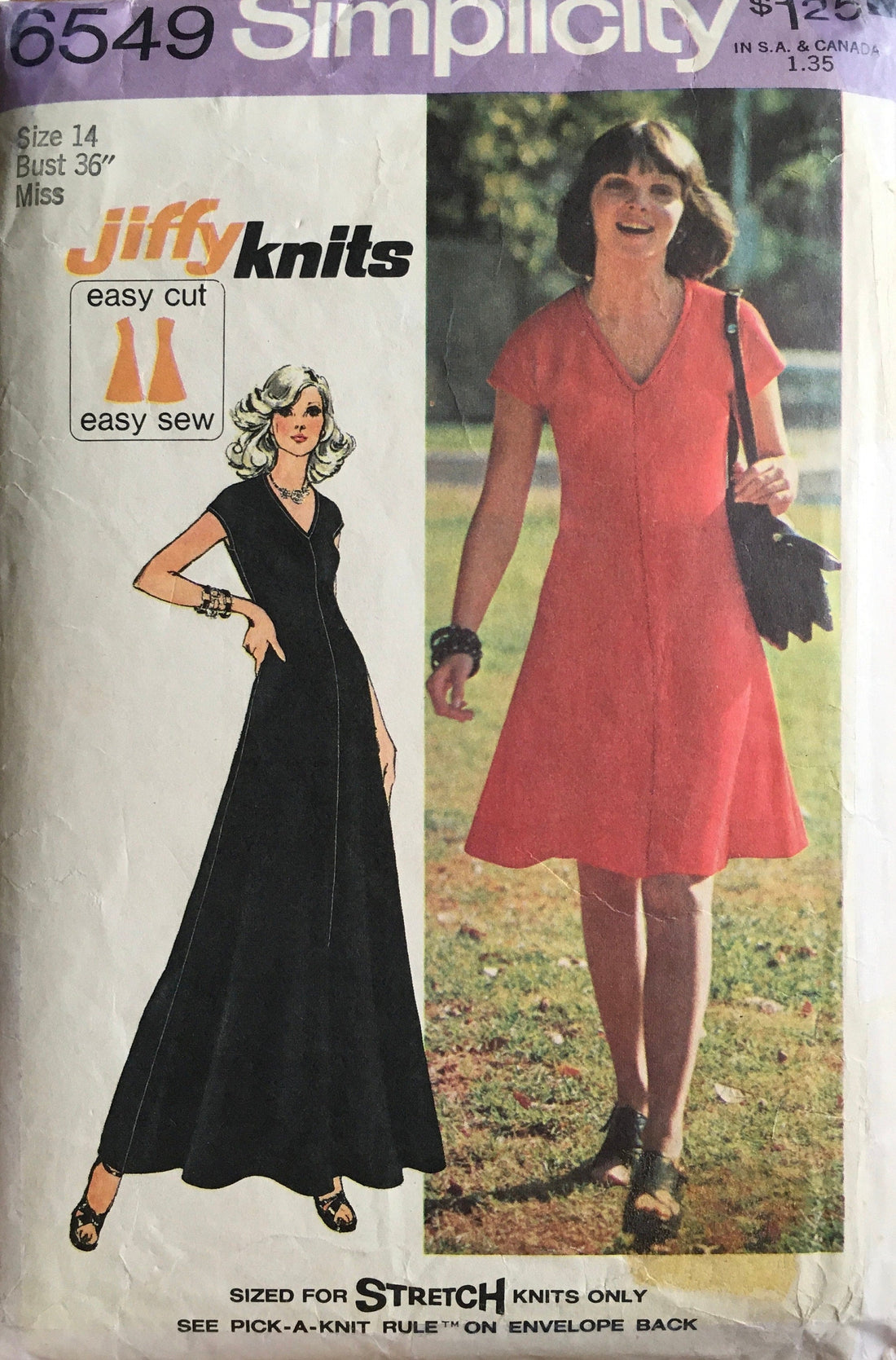 Simplicity 6549 Sewing Pattern (Vintage) CUT