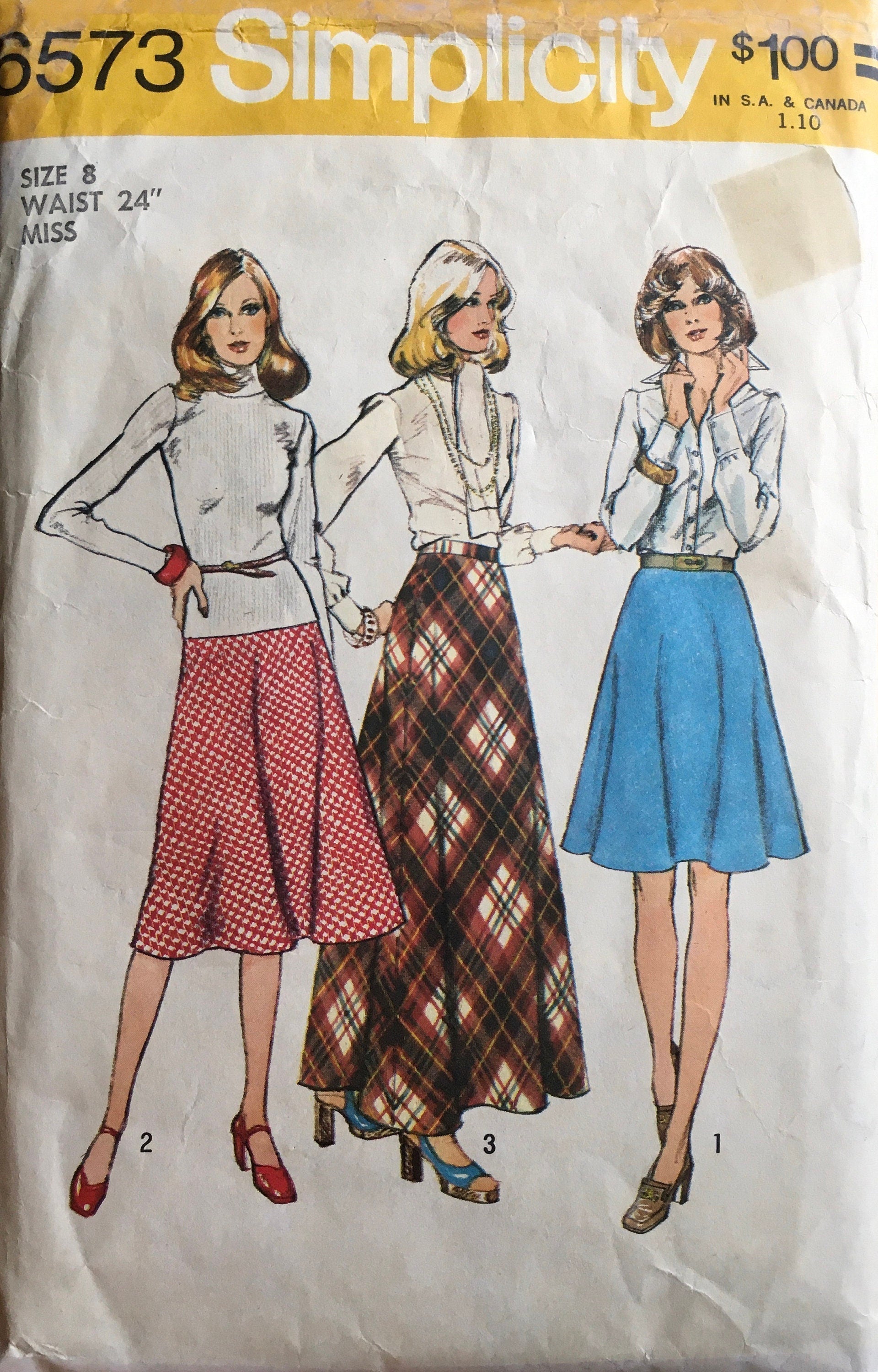 Simplicity 6573 Sewing Pattern (Vintage) CUT