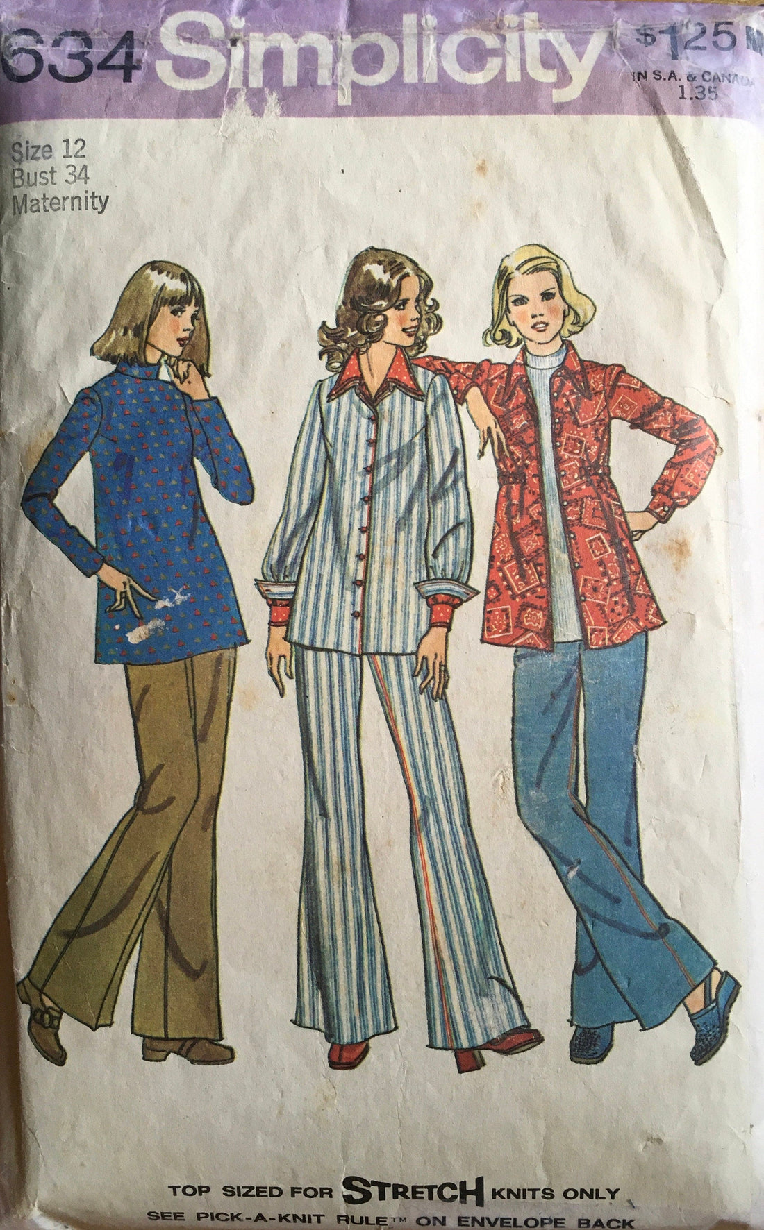 Simplicity 6634 Sewing Pattern (Vintage) CUT