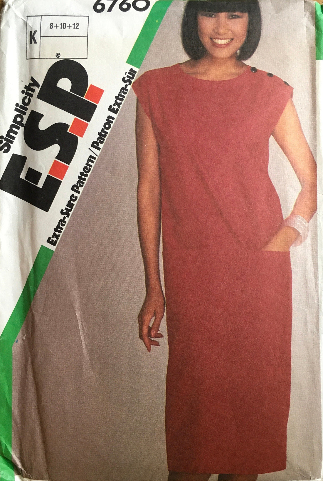 Simplicity 6760 Sewing Pattern (Vintage) UNCUT