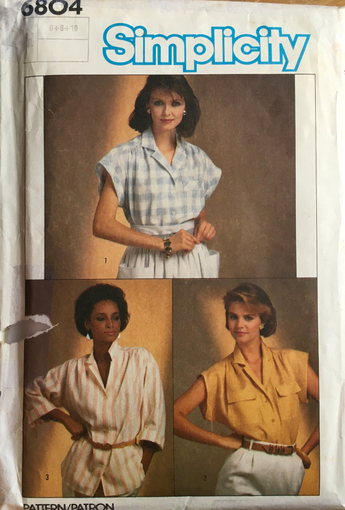 Simplicity 6804 Sewing Pattern (Vintage) CUT