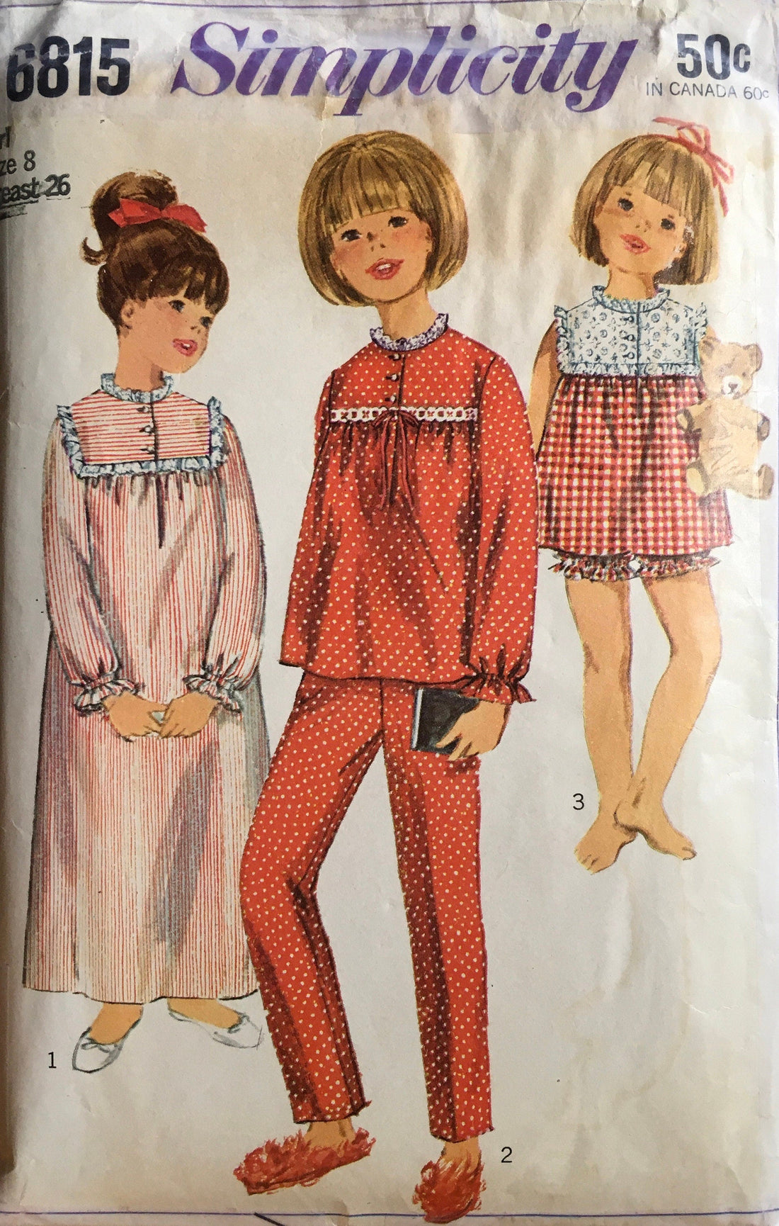 Simplicity 6815 Sewing Pattern (Vintage) CUT
