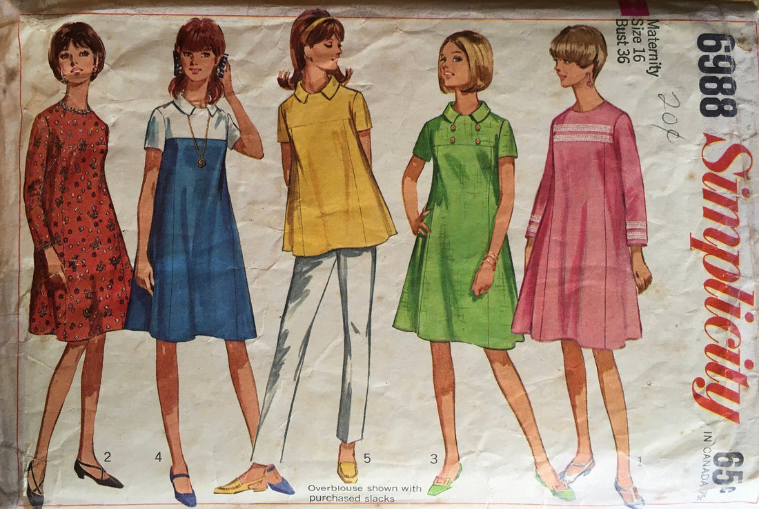 Simplicity 6988 Sewing Pattern (Vintage) CUT