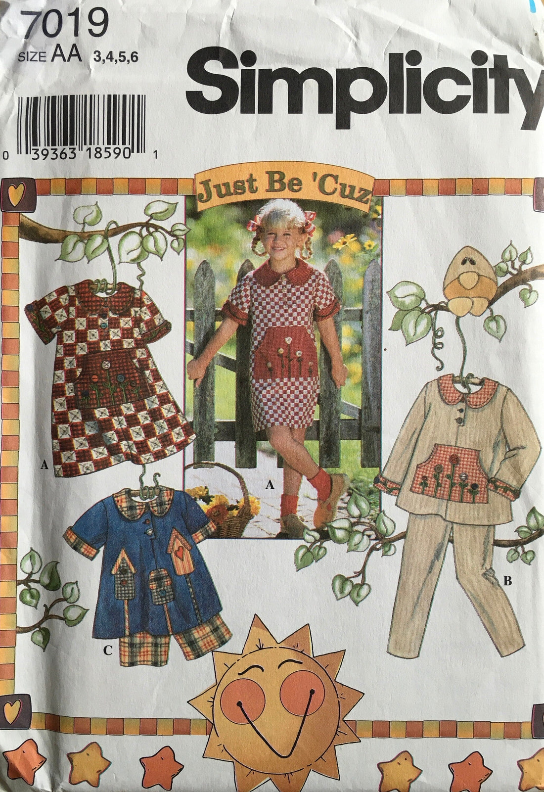 Simplicity 7019 Sewing Pattern (Vintage) UNCUT