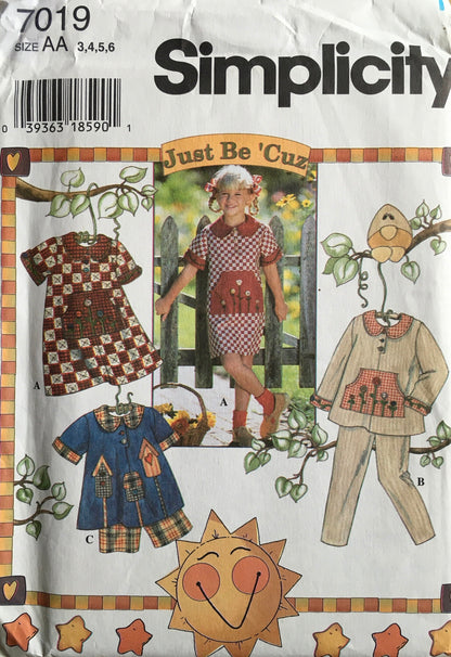 Simplicity 7019 Sewing Pattern (Vintage) UNCUT